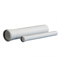 Труба D50 1000 мм малошумная белая